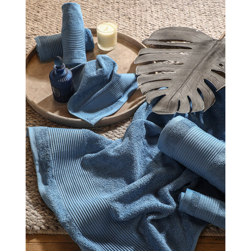 Blue Plush Texture towels