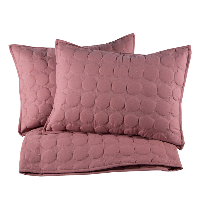 Tranquility Pink Cotton Bedcover