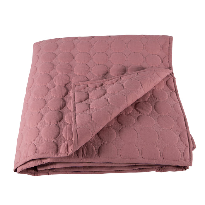 Tranquility Pink Cotton Bedcover