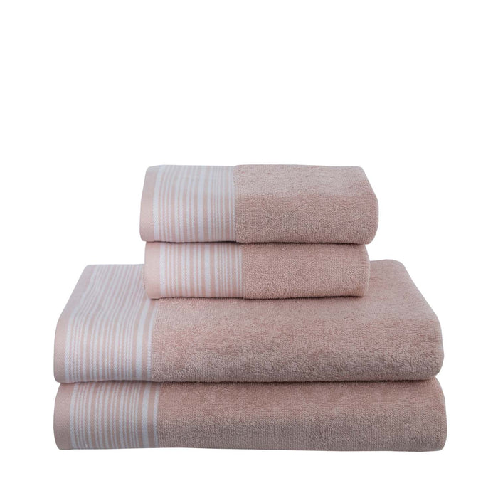 Plush Baby Pink(Set of 4) Towels