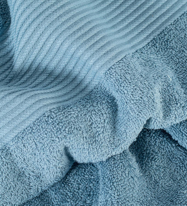 Plush Texture- Blue Soft Towel Set
